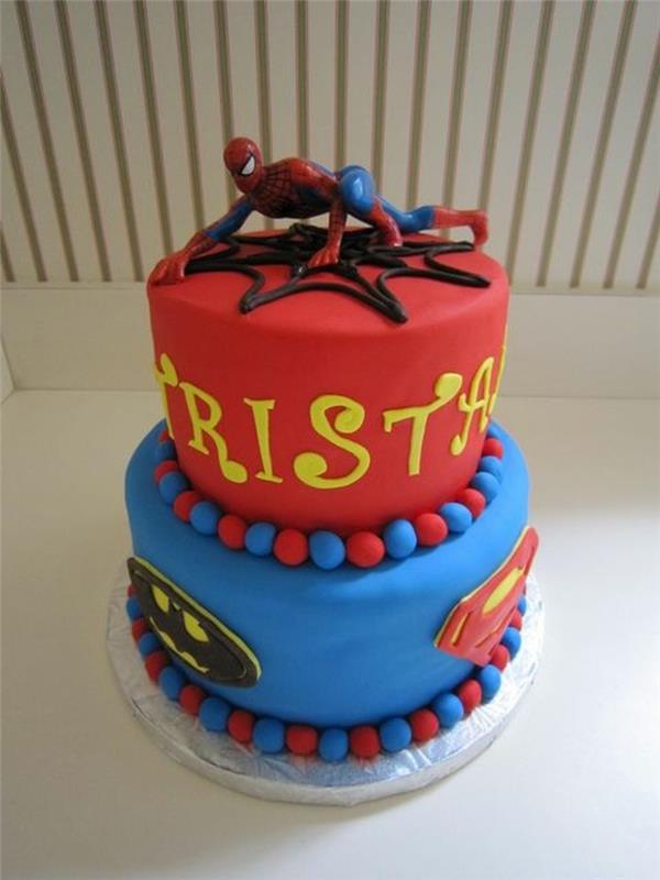 spiderman-rojstnodnevna torta