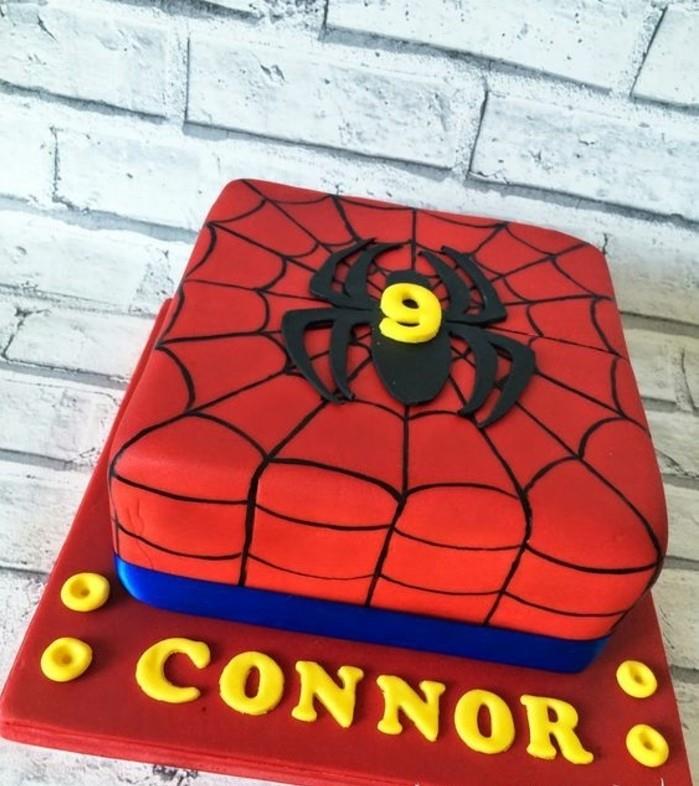 spiderman-red-cake-design-pravokotne-začetnice