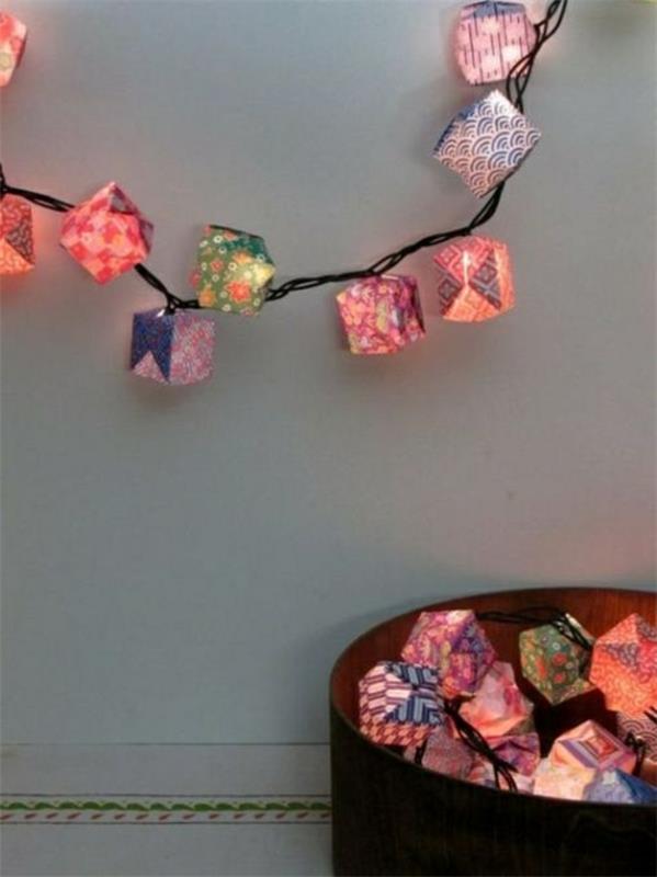 origami-çelenk-parlak-küp-pembe
