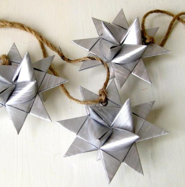 çelenk-origami-kağıt-gümüş