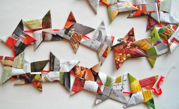 recikliran papir iz girlande-origami