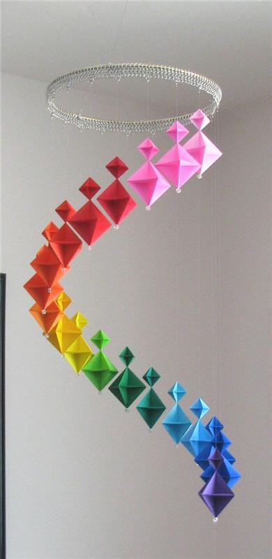 origami-çelenk-a-süspansiyon-spiral