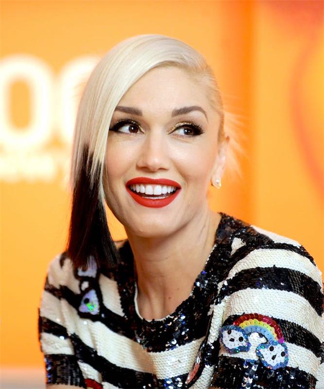 gwen stefani s skunk lasjo koliracijo las blond nasveti črne korenine