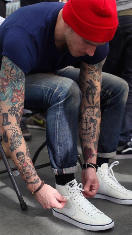 Rockabilly tattoo orel tattoo tattoo pomeni moški rokav
