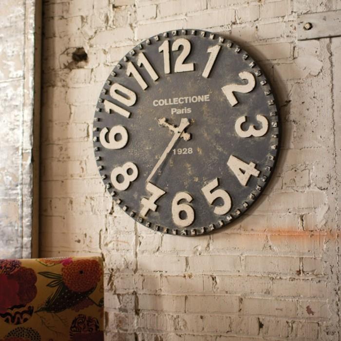 milžiniškas sieninis laikrodis-mechanizmas-laikrodis-universalus-laikrodis-virtuvė-švytuoklė-pramoninis-vintažas