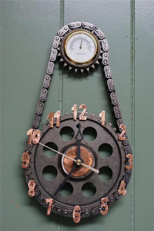 sieniniai laikrodžiai-originalus „pasidaryk pats“ laikrodis