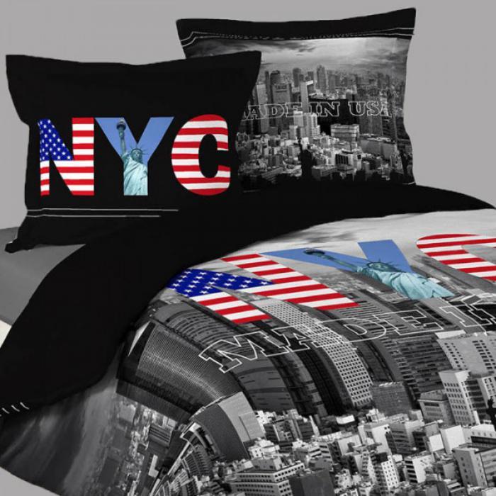 populiarios tematikos Niujorko lovos patalynės antklodė