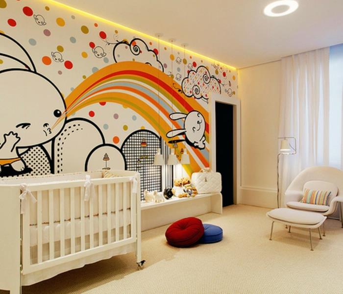 kūdikių kambarys-idėja-originalus-dekoravimas-žaislai-lovelė-gyvūnai