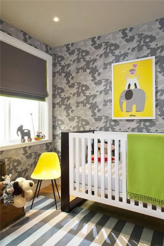 kūdikio kambarys-idėja-originali-dekoracija-žaislai-kūdikio lova-žalia