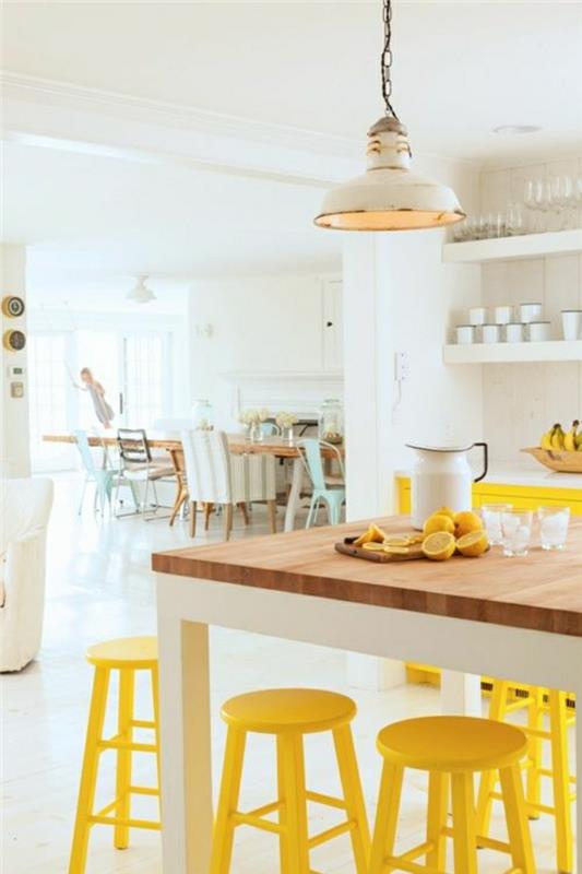renk-fikir-sarı-beyaz-mutfak-sarı-bar-sandalyeleri-renk-beyaz-mutfak