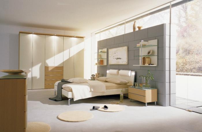 deko-fikir-yetişkin-yatak odası-modern-hafif-geniş