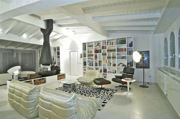 dekorativna ideja moderne dnevne sobe ekstravagantnih elementov