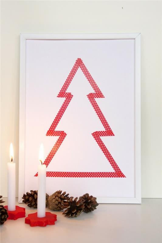 Kalėdų puošybos idėja-2015-Kalėdų dekoravimas-idėja-Kalėdų puošmena-padaryti-Kalėdų eglutė-ant lentos