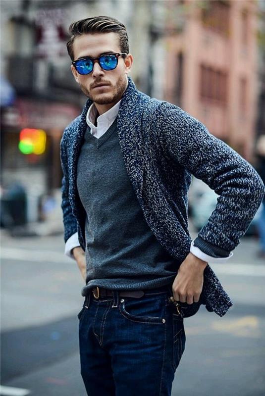 pigus prekės ženklo megztinis-idėja vyrams-grožio mada