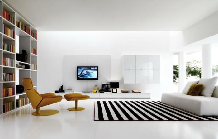 idėja-kuris-modernus-kilimas-svetainei-pasirinkti-baltą-interjerą-didelį miegamąjį