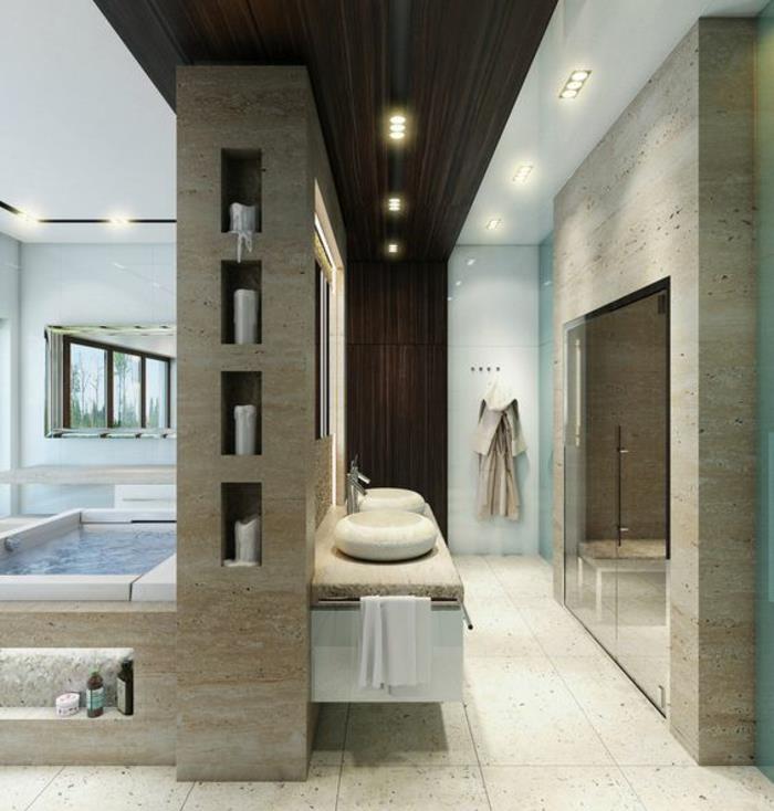 İtalyan duş dekorasyonu ile muhteşem banyo