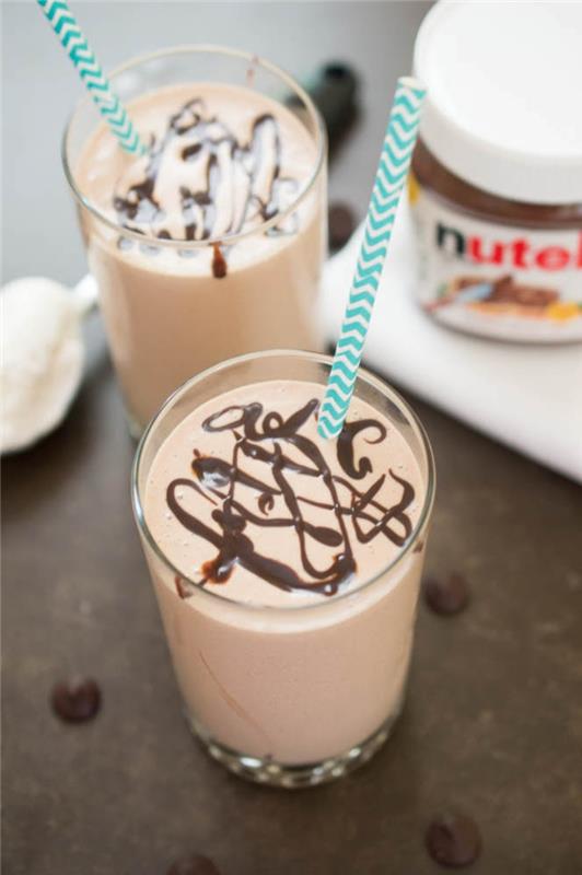 nutella recept za dekadentni milkshake iz čokolade in arašidovega masla