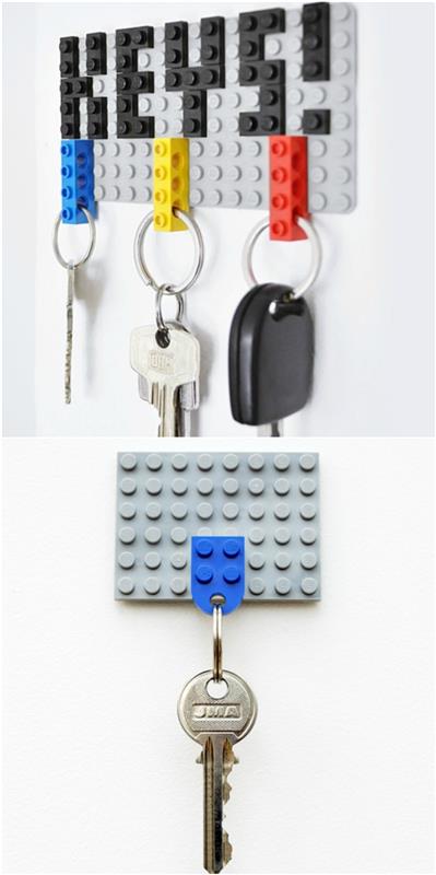 originali 20 metų vyro dovanų idėja, „Lego“ raktų pakabukas, kurį galima pasiūlyti vyrams, išlaikiusiems vaiko sielą