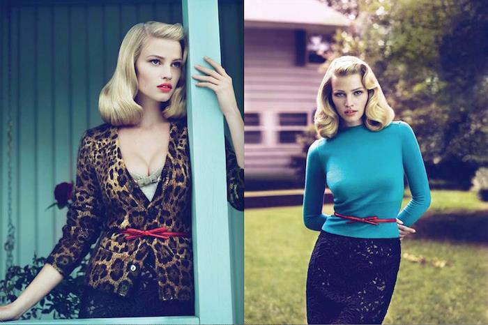 Güzel kadın kıyafeti, nasıl giyineceğine dair iki fikir, 1950'ler kıyafeti, guinguette gecesi