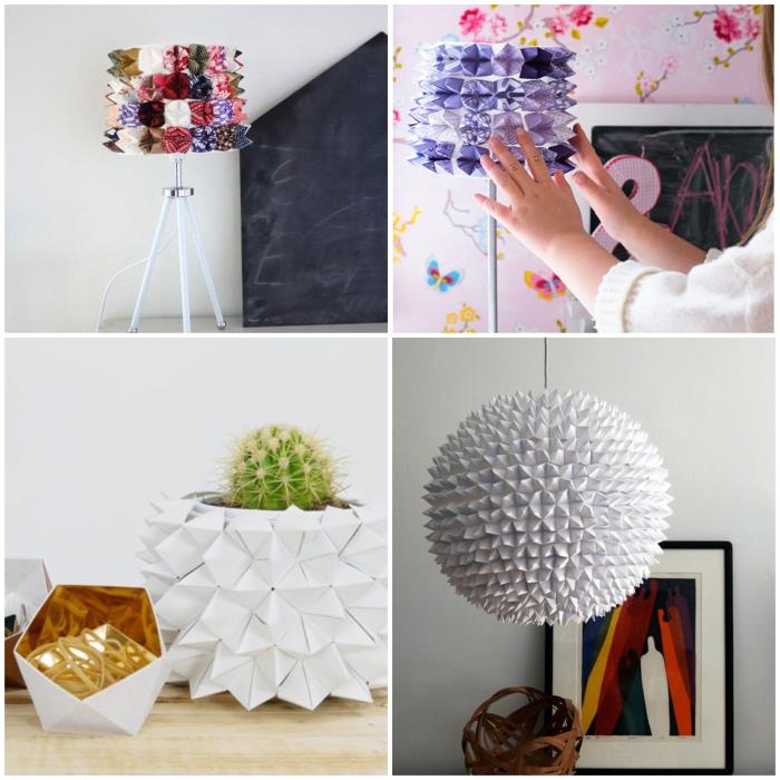 kaip pasigaminti popierinius indus ir sukurti originalius origami dekoratyvinius daiktus, stalines lempas ir origami sodinuką, kurį galima lengvai pagaminti
