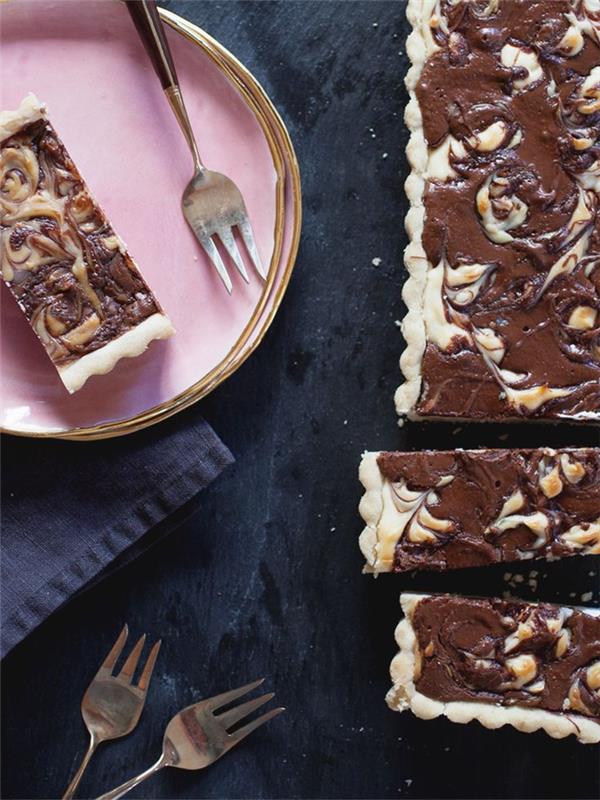recept za torto iz nutelle in mascarponeja iz pite, izvirna sladica z dvema okusoma