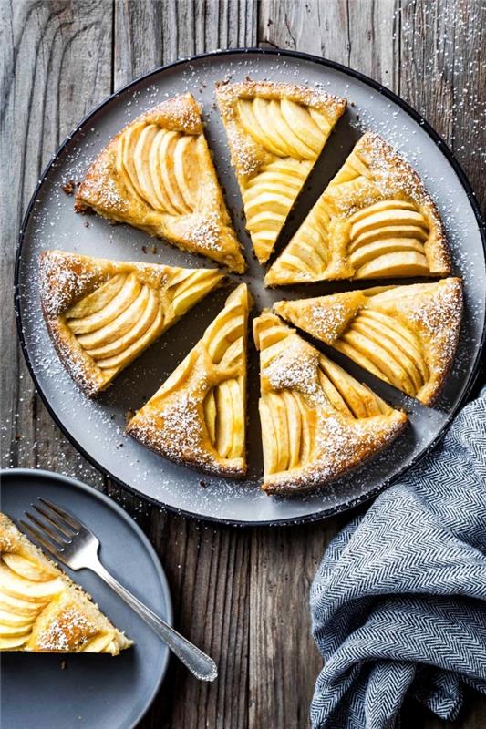 hızlı ve kolay glutensiz tatlı, glutensiz yulaf ezmesi unu ile Alman elmalı kek tarifi