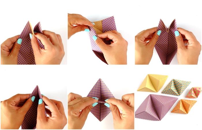 Orijinal bir akıllı telefon tutucusu olarak da hizmet veren 3 boyutlu origami nasıl yapılır