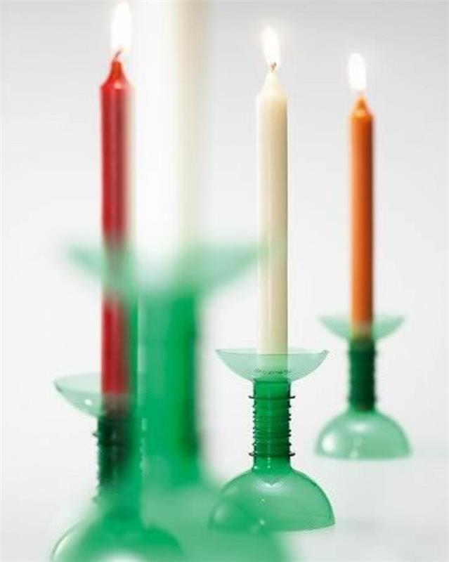 ideja-kaj-narediti-s-plastičnimi steklenicami-enostavnimi in enostavnimi za izdelavo svečniki