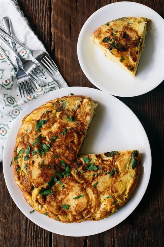 recept z veliko jajc, kako narediti frittato z