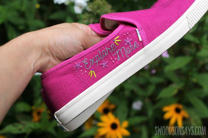 Kombi v rožnati barvi, najboljša ideja za prilagoditev čevljev, izviren osebni slog