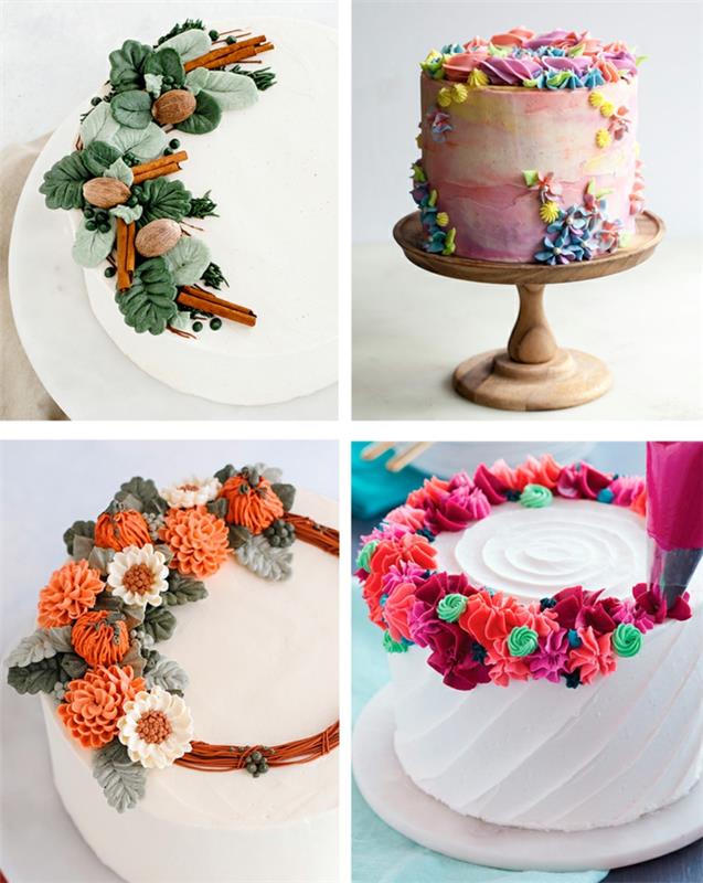 Orijinal bir doğum günü pastasının nasıl dekore edileceğine dair harika bir fikir, yetişkin kadın doğum günü pastası