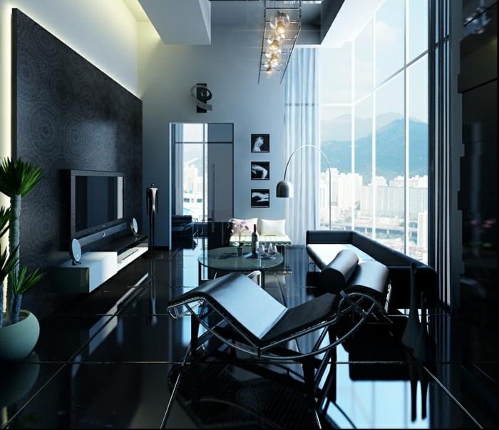 ikea-deco-decoration-salon-ultra-modern-in-black