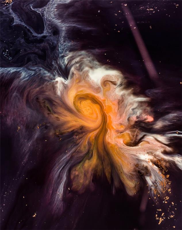 Sfondi tumblr, hayal et astrata, cielo con stelle, nube con colori