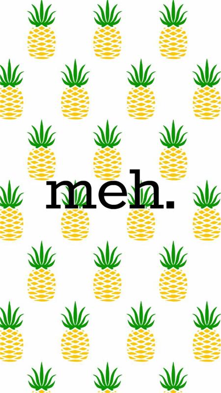 Disegni di ananas, ingilizce scritta meh, immagini sfondo