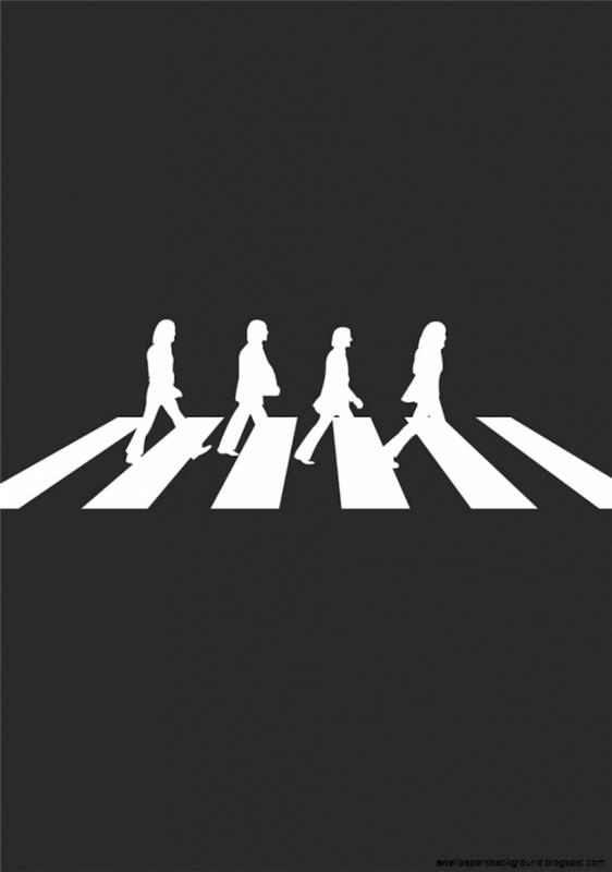 Silhouette dei Beatles, immagini sfondi tumblr, disegno striscia pedonale