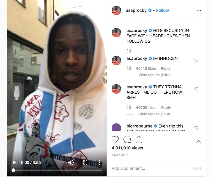 A$ap Rocky, gerçeklere ışık tutmak adına gerçeklerden önceki durumu gösteren videolar yayınladı.