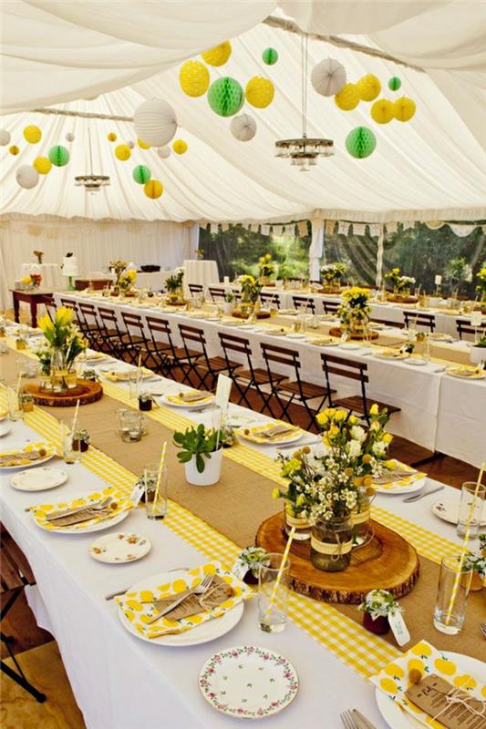 geltonos spalvos stalo bėgikai-dekoratyviniai-vestuvių stalo bėgikai-lino-smėlio spalvos gėlės