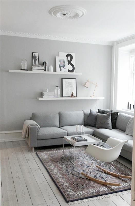 güzel-oturma odası-gri-köşe-kanepe-modern-oturma odası-mobilya-kanepe-gri-melanj