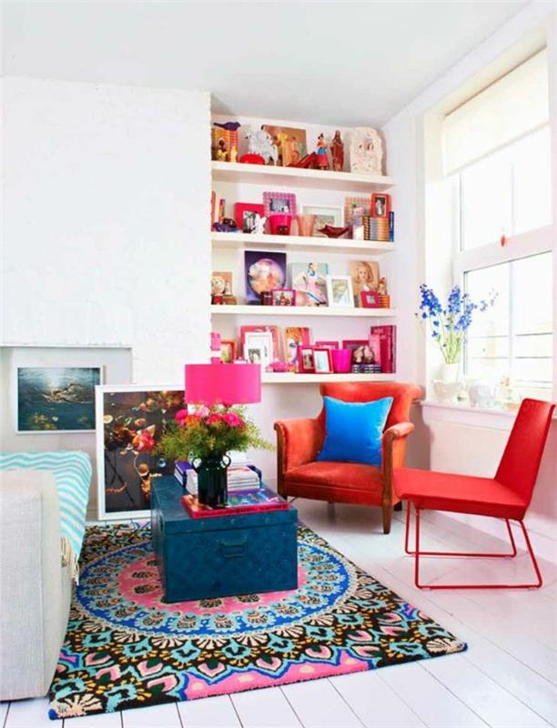 güzel-oturma odası-tasarım-halı-aziz-maclou-halı-renkli-halı-oturma odası-yüksek tavanlı