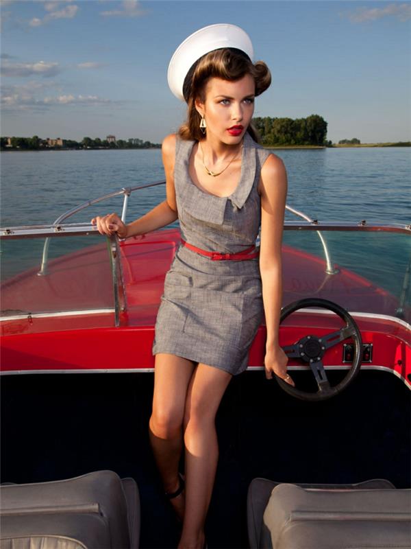 Kakšna ženska obleka guinguette, poročna obleka na čoln