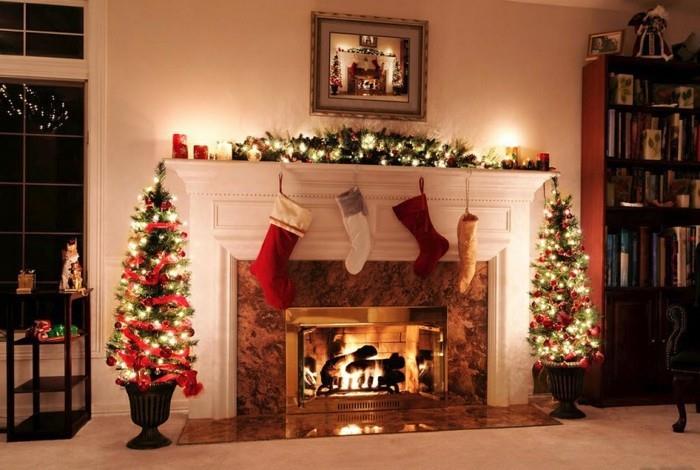 gražus-miegamasis-šviesa-girlianda-dekoratyvinis-Kalėdos-tavo-namų-svetainės-židinys