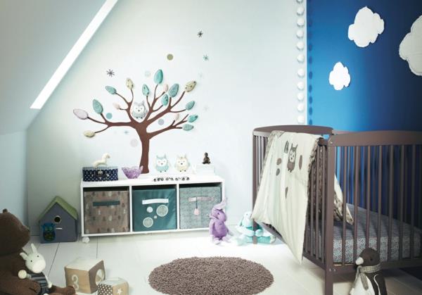 bebek odası için güzel ve şirin iç tasarım