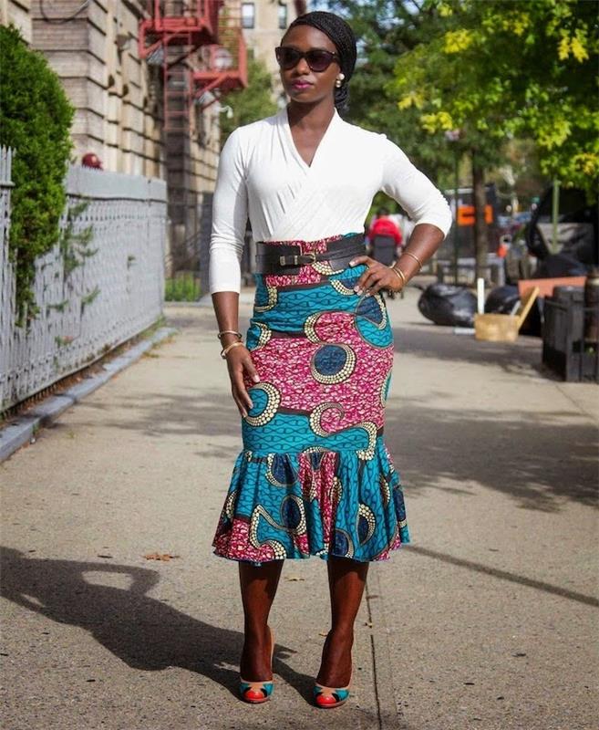 Afrikalı şık elbise 2018 Afrikalı kadın mevcut kıyafeti