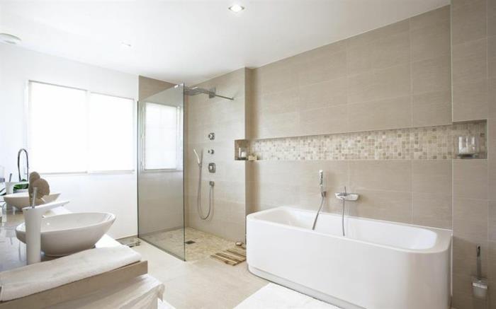 gana smėlio spalvos vonios kambarys-taupe-vonios kambarys, kad būtų modernus ir elegantiškas vonios kambarys