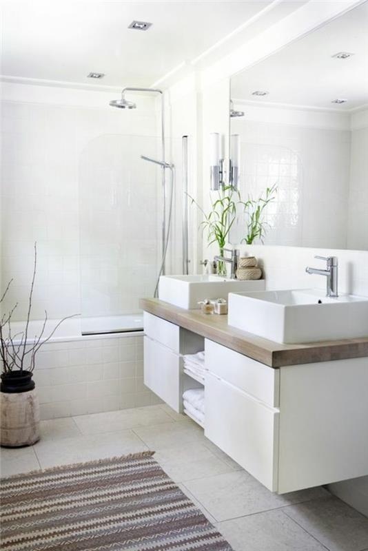 gana-vonios kambarys-baltas-vonios kambarys-spintelė-leroy-merlin-smėlio-plytelių-didelis veidrodis