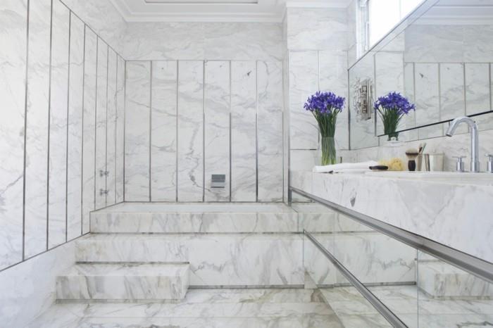gražios vonios vonios plytelės-marmuro efektas-balto marmuro plytelės