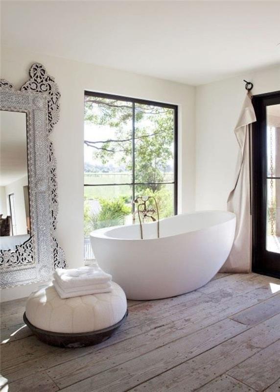 güzel-şık-banyo-ahşap-zemin-leroy-merlin-banyo-pahalı olmayan-tasarımlı