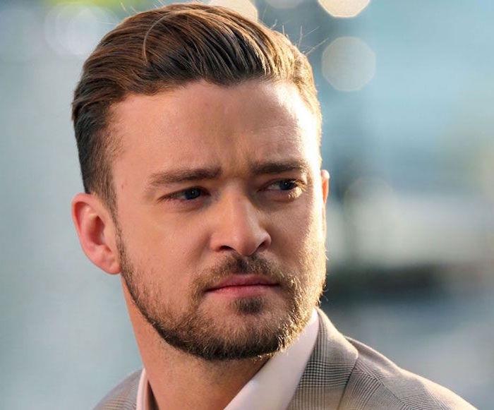 Justin Timberlake degraded man cut pompadour zadaj