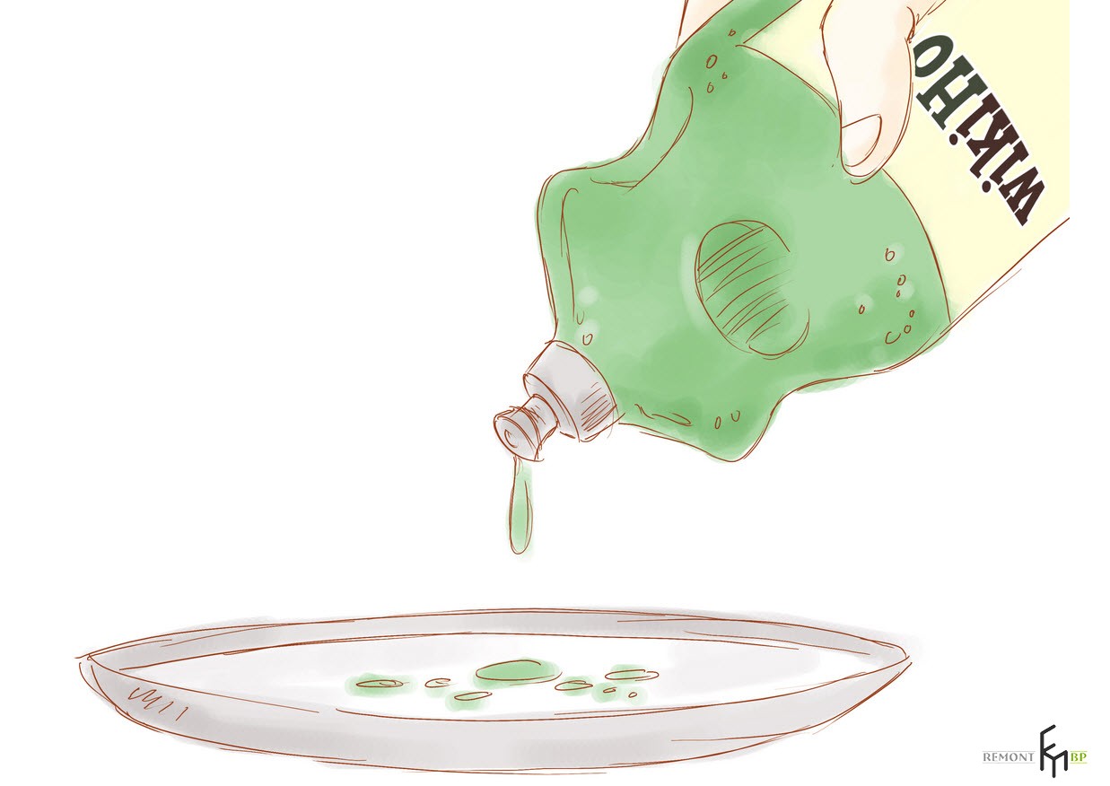 Miscela di acqua e detersivo