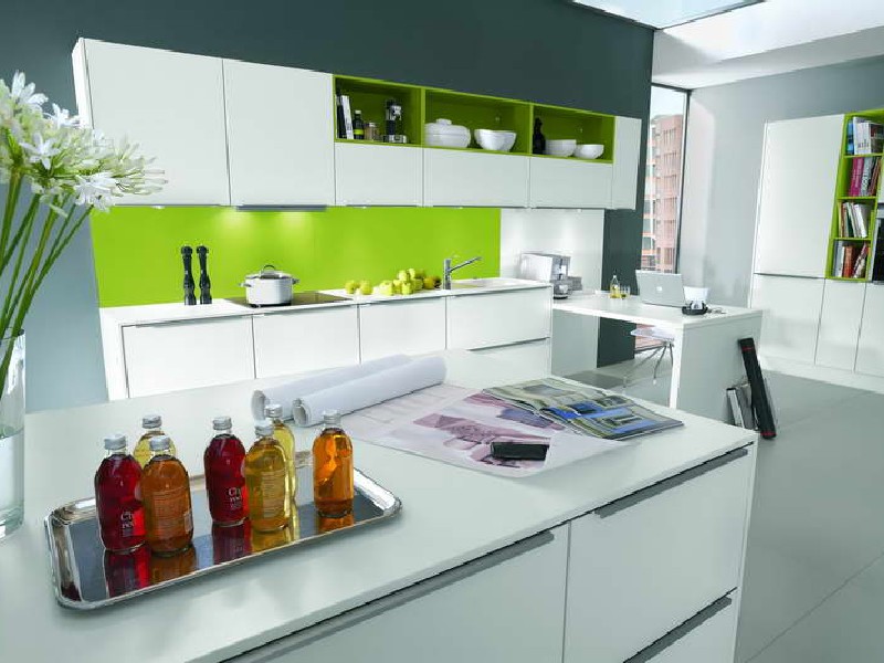 Interior design della cucina high-tech